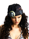 KNIT HAT WITH  METAL DETAILING CAP BUCKLE