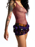 POCKET-DETAIL LOW-WAISTED SKORT