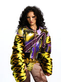 LOOSE-FIT GRAPHIC PATCHWORK JACKET