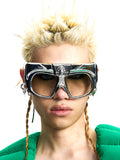 FUTURISTIC HEADSET SUNGLASSES WITH EARRINGS HANGINGS