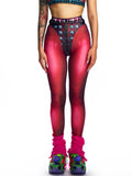 PRINTED MESH LEGGINGS