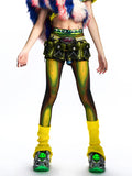 PRINTED MESH LEGGINGS