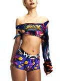 ASYMMETRIC ONE-SLEEVE CROP TOP