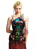 CRYSTAL-BEDECKED CORSET WITH BONING