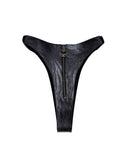 FAUX LEATHER THONG