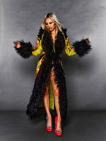 PVC CUT-OUT MAXI COAT