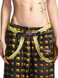 W-LOGO METAL BUCKLE BELT
