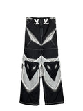 PANELED SKI PANTS/SHORTS