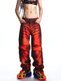PRINTED COTTON CARGO TROUSERS