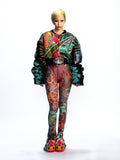 LOOSE-FIT GRAPHIC PATCHWORK JACKET