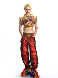 PATCHWORK CROPPED HOODED TOP