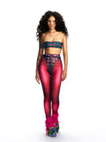 PRINTED MESH LEGGINGS