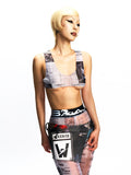 DISTRESSED LEATHER HOTPANTS