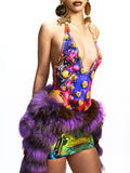 PRINTED ONE-PIECE SWIMSUIT