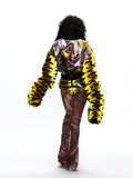 LOOSE-FIT GRAPHIC PATCHWORK JACKET