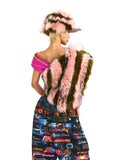 FAUX FUR PATCHWORK TOP