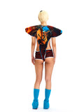 BODYSUIT WITH STATEMENT PADDED SHOULDERS