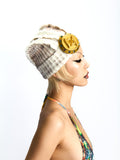 KNIT HAT WITH  METAL DETAILING CAP BUCKLE