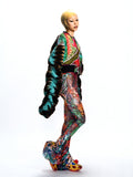 LOOSE-FIT GRAPHIC PATCHWORK JACKET