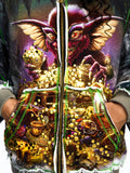 OVERSIZED STUD-ACCENTED HOODIE WITH SHOULDER PADS