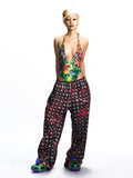 PRINTED LOOSE-FIT SWEATPANTS