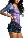 POCKET-DETAIL LOW-WAISTED SKORT