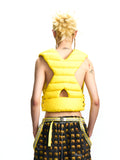 PADDED VEST WITH CHEST SILICONE PANEL DESIGN