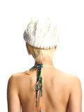 KNIT HAT WITH  METAL DETAILING CAP BUCKLE
