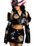DETACHABLE SHORT FAUX LEATHER JACKET