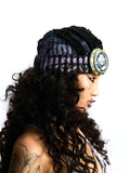 KNIT HAT WITH  METAL DETAILING CAP BUCKLE