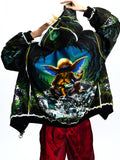 OVERSIZED STUD-ACCENTED HOODIE WITH SHOULDER PADS