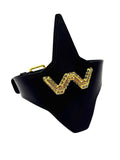 W-LOGO LEATHER WAIST BELT