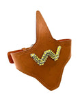 W-LOGO LEATHER WAIST BELT