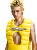 PADDED VEST WITH CHEST SILICONE PANEL DESIGN