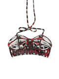 HALTER NECK BUSTIER WITH TPU PANELS