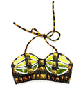 HALTER NECK BUSTIER WITH TPU PANELS