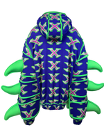 GRAPHIC HOODIE WITH SPIKES