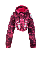 FAUX-MUSCLE HOODIE