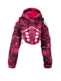 FAUX-MUSCLE HOODIE