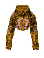 FAUX-MUSCLE HOODIE