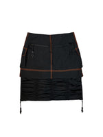 MINI SKIRT WITH DETACHABLE RUCHED HEM