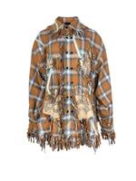 DESTROYED CHECKED OVERSIZE SHIRT