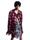 DESTROYED CHECKED OVERSIZE SHIRT