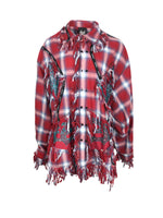 DESTROYED CHECKED OVERSIZE SHIRT