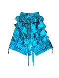 GRAPHIC SPIKED DEFENCE SHORTS