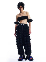 GRAPHIC SPIKED DEFENCE TROUSERS