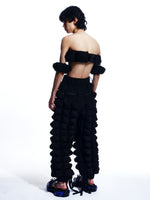 GRAPHIC SPIKED DEFENCE TROUSERS