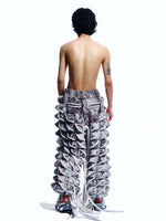 GRAPHIC SPIKED DEFENCE TROUSERS