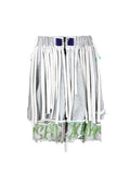 COTTON CRYSTAL SHORTS WITH FRINGING