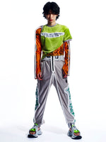 MESH BLOCK GRAPHIC LOUNGE PANTS